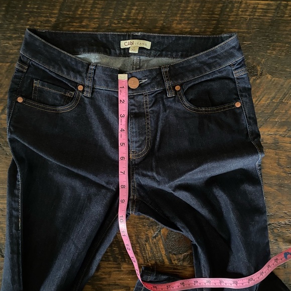 Cabi Boot Cut Dark Wash Jeans Style #203R Business Casual Dress Jeans - Picture 6 of 11